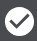 A checkmark in a circle indicating the default layout selection.