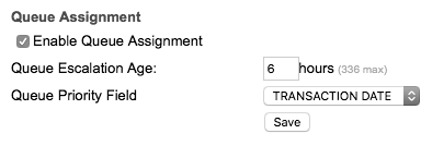 Enable Queue Assignment